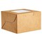 25 Pack Mini Cake Boxes with Display Window for Gift Giving, Bakesale, Cupcakes, Dessert, Cookies, Pie, Macaroons, Donuts, Pastry, Kraft Paper Material (4x4x2.5 in)